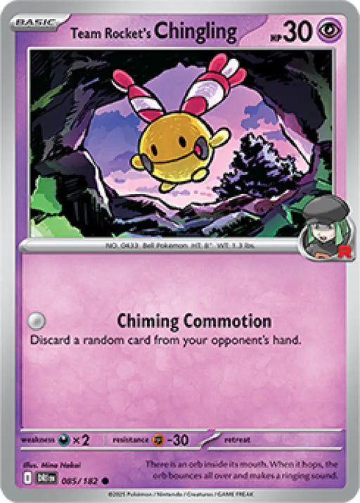 Team Rocket’s Chingling (085/182) [SV10: Destined Rivals] - Pokemon Single