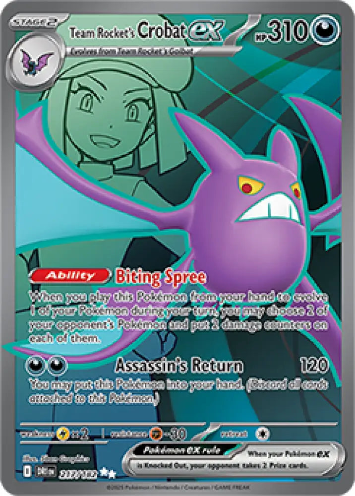 Team Rocket’s Crobat ex (217/182) [SV10: Destined Rivals] - Pokemon Single