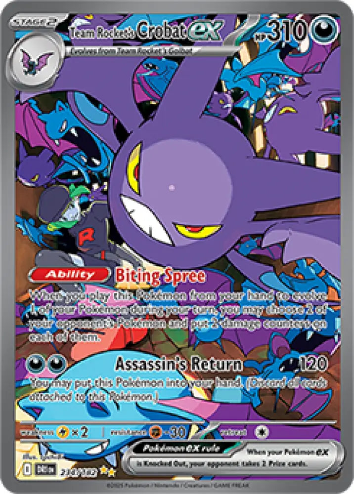 Team Rocket’s Crobat ex (234/182) [SV10: Destined Rivals] - Pokemon Single