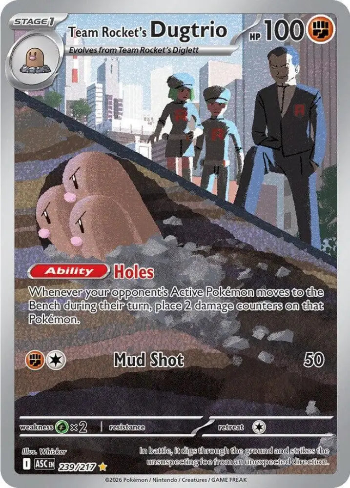 Team Rocket's Dugtrio - 239/217 [ME: Ascended Heroes]