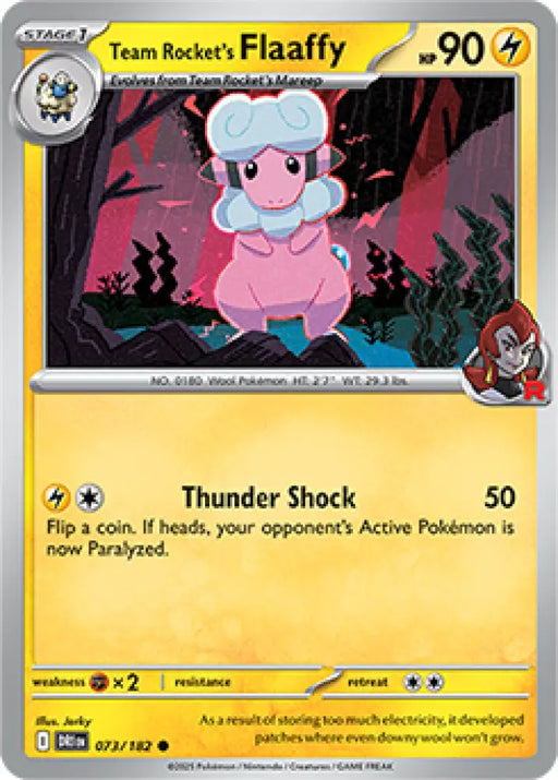 Team Rocket’s Flaaffy (073/182) [SV10: Destined Rivals] - Pokemon Single