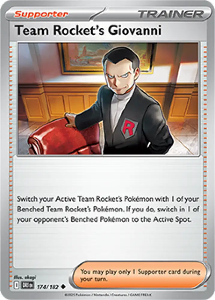 Team Rocket’s Giovanni - 174/182 [SV10: Destined Rivals] - Pokemon Single