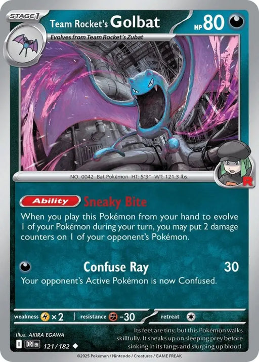 Team Rocket’s Golbat - 121/182 [SV10: Destined Rivals] - Pokemon Single