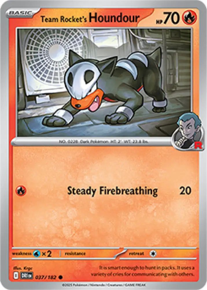 Team Rocket’s Houndour (037/182) [SV10: Destined Rivals] - Pokemon Single