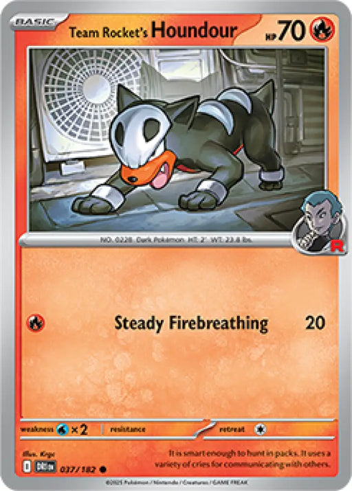 Team Rocket’s Houndour (037/182) [SV10: Destined Rivals] - Pokemon Single