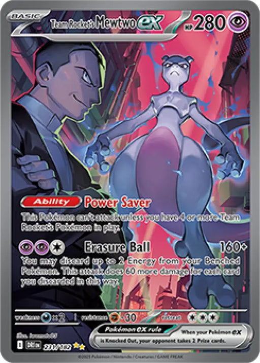 Team Rocket’s Mewtwo ex (231/182) [SV10: Destined Rivals] - Pokemon Single
