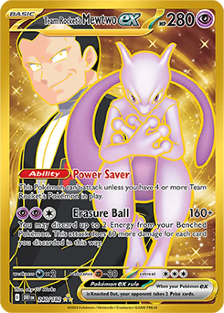 Team Rocket’s Mewtwo ex (240/182) [SV10: Destined Rivals] - Pokemon Single