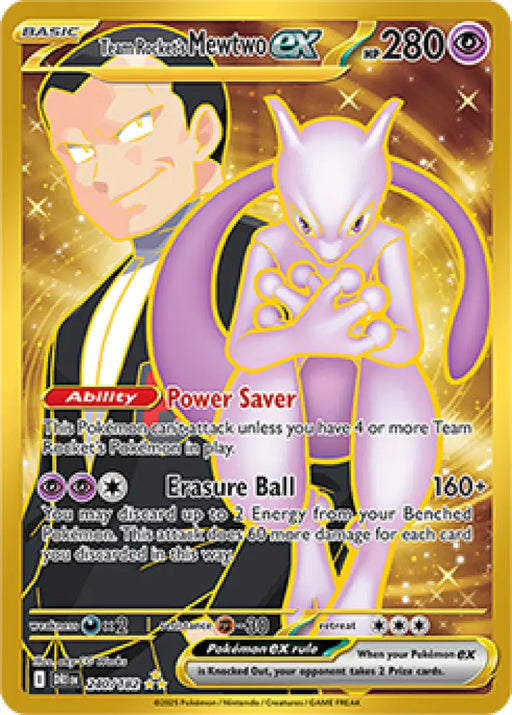 Team Rocket’s Mewtwo ex (240/182) [SV10: Destined Rivals] - Pokemon Single