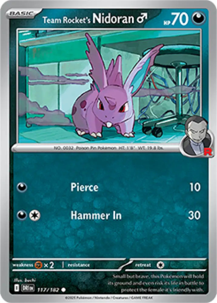 Team Rocket’s Nidoran M - 117/182 [SV10: Destined Rivals] - Pokemon Single