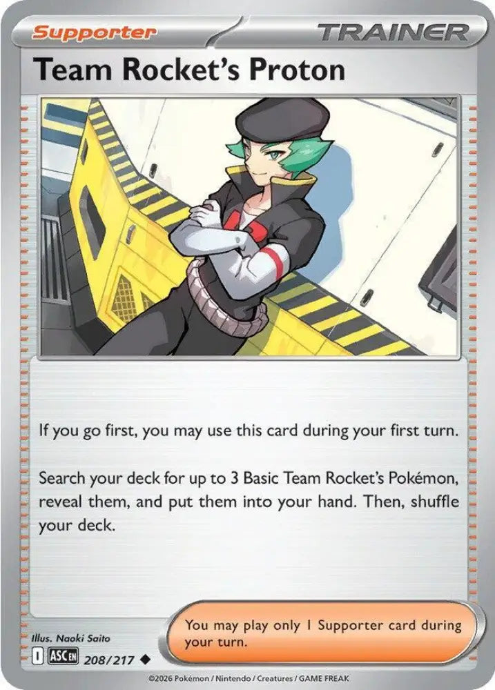Team Rocket's Proton (208/217) [ME: Ascended Heroes]