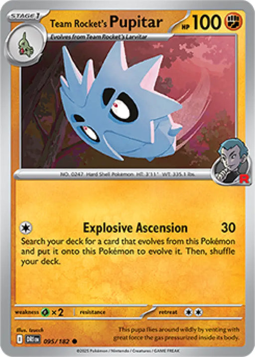 Team Rocket’s Pupitar - 95/182 [SV10: Destined Rivals] - Pokemon Single
