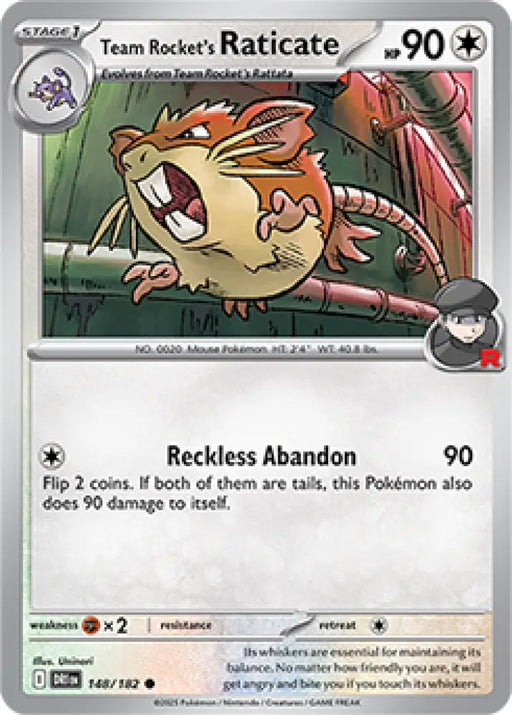 Team Rocket’s Raticate - 148/182 [SV10: Destined Rivals] - Pokemon Single