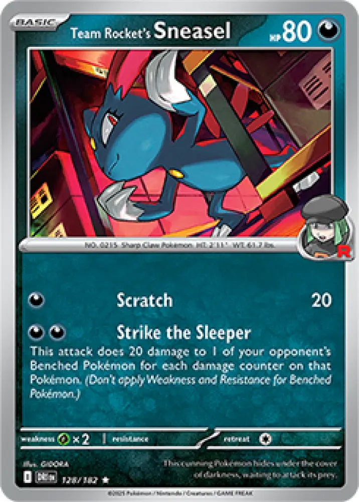 Team Rocket’s Sneasel - 128/182 [SV10: Destined Rivals] - Pokemon Single