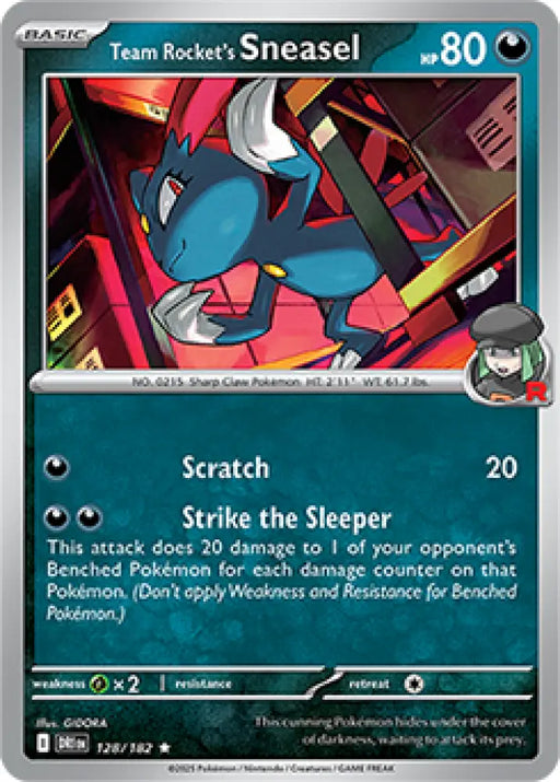Team Rocket’s Sneasel - 128/182 [SV10: Destined Rivals] - Pokemon Single