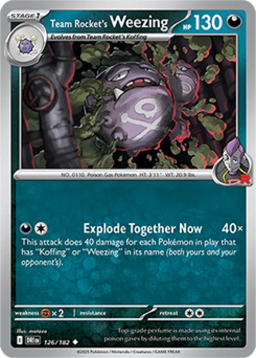 Team Rocket’s Weezing - 126/182 [SV10: Destined Rivals] - Pokemon Single