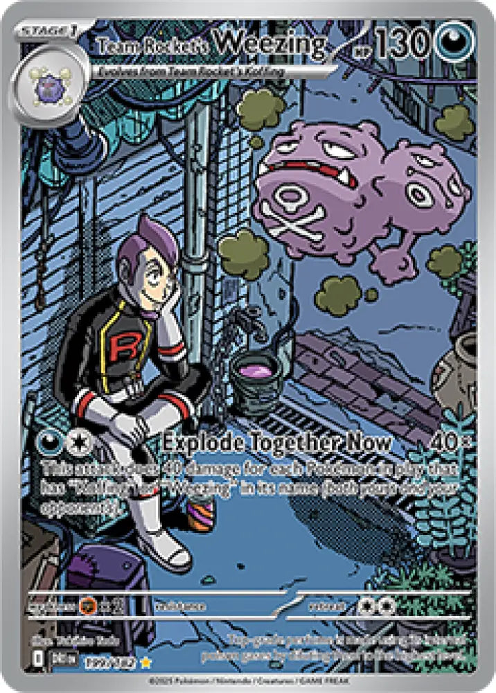 Team Rocket’s Weezing (199/182) [SV10: Destined Rivals] - Pokemon Single