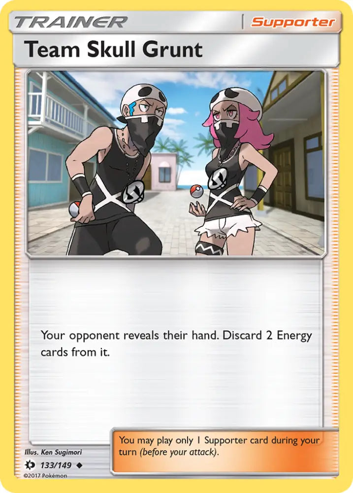 Team Skull Grunt (133/149) [Sun & Moon: Base Set] - Pokemon Single