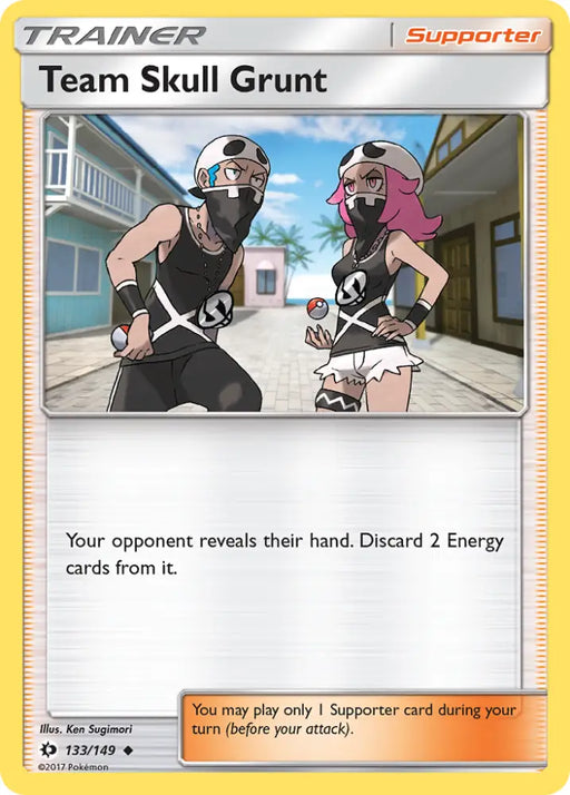 Team Skull Grunt (133/149) [Sun & Moon: Base Set] - Pokemon Single