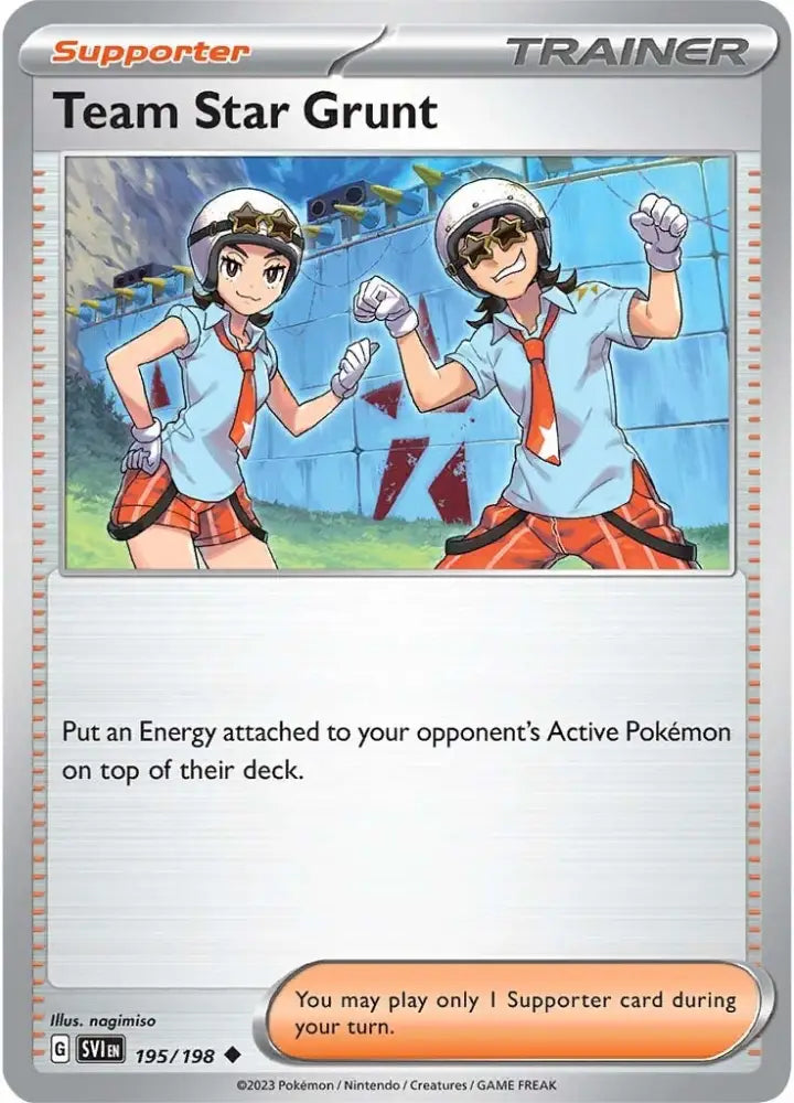 Team Star Grunt (195/198) [Scarlet & Violet: Base Set] - Pokemon Single