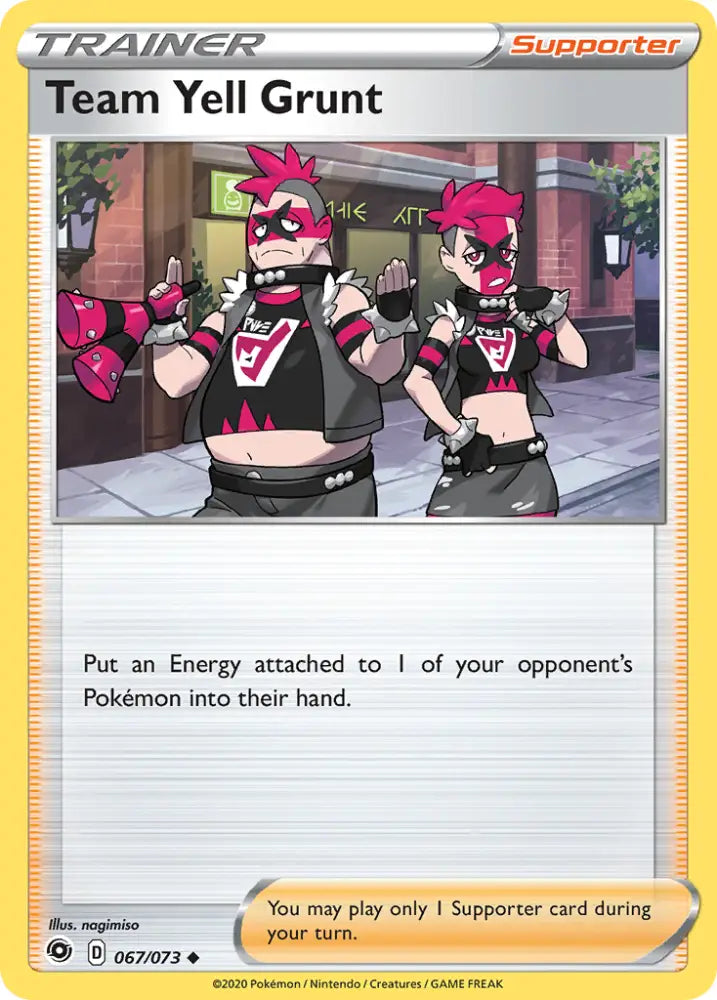 Team Yell Grunt (067/073) [Sword & Shield: Champion’s Path] - Pokemon Single