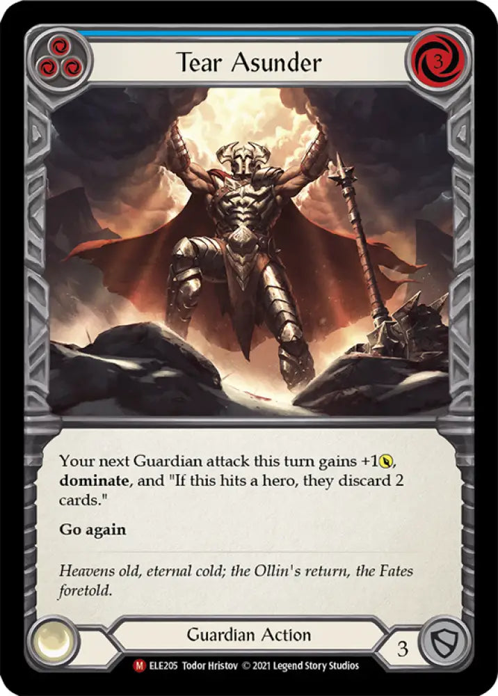 Tear Asunder [Tales of Aria 1st Edition] 1st Edition Rainbow Foil - Flesh And Blood Single