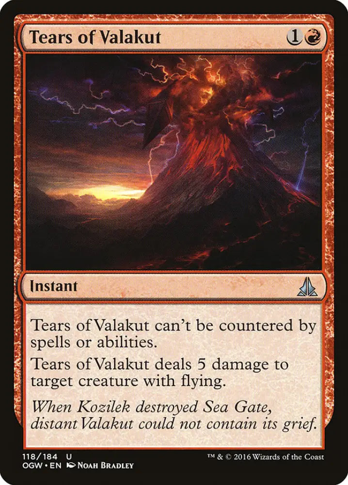 Tears of Valakut [Oath of the Gatewatch] - MTG Single