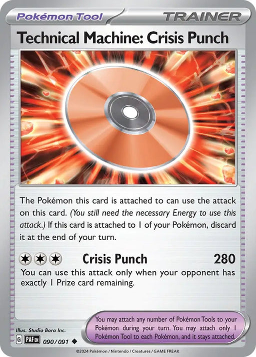 Technical Machine: Crisis Punch (090/091) [Scarlet & Violet: Paldean Fates] - Pokemon Single