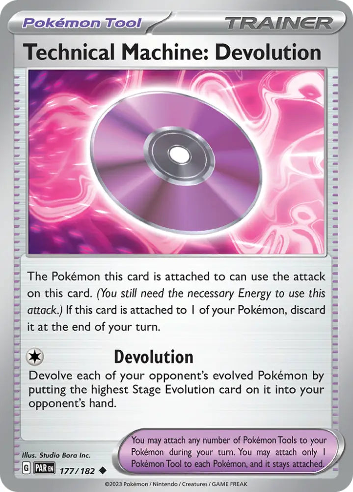 Technical Machine: Devolution (177/182) [Scarlet & Violet: Paradox Rift] - Pokemon Single