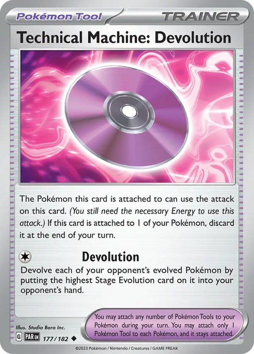 Technical Machine: Devolution (177/182) [Scarlet & Violet: Paradox Rift] - Pokemon Single