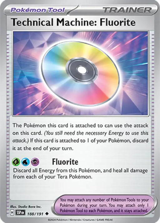 Technical Machine: Fluorite (188/191) [Scarlet & Violet: Surging Sparks] - Pokemon Single