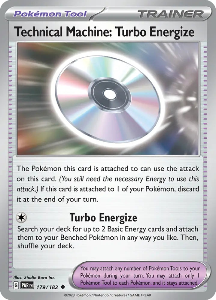 Technical Machine: Turbo Energize (179/182) [Scarlet & Violet: Paradox Rift] - Pokemon Single