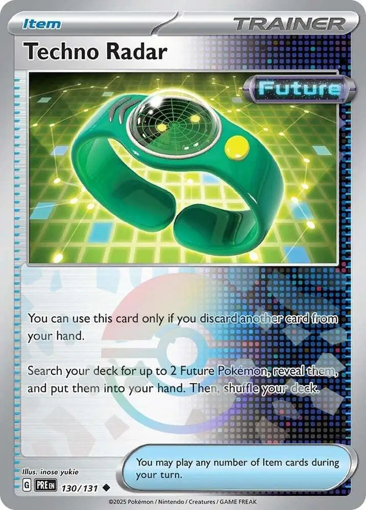 Techno Radar (130/131) (Poke Ball Pattern) [Scarlet & Violet: Prismatic Evolutions] - Pokemon Single