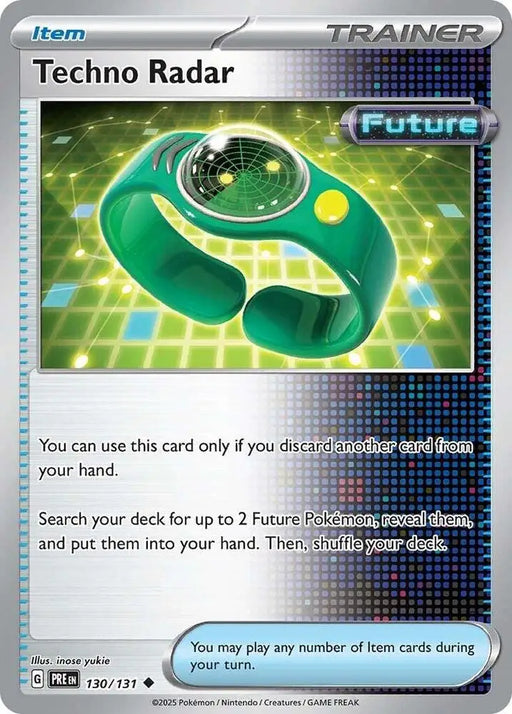 Techno Radar (130/131) [Scarlet & Violet: Prismatic Evolutions] - Pokemon Single
