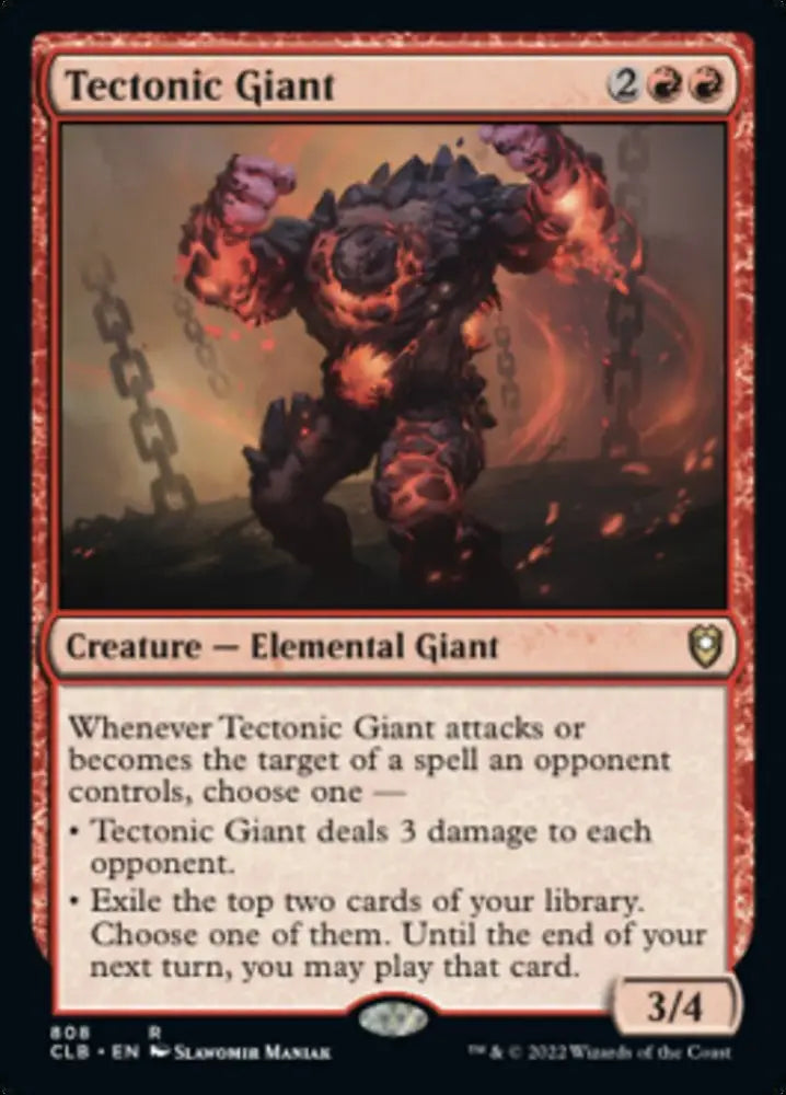 Tectonic Giant [Commander Legends: Battle for Baldur’s Gate] - MTG Single