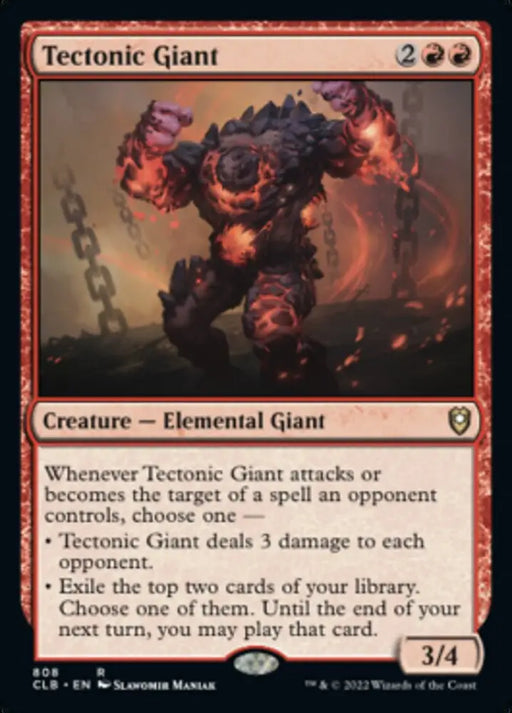 Tectonic Giant [Commander Legends: Battle for Baldur’s Gate] - MTG Single