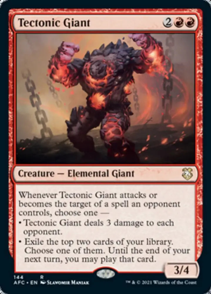 Tectonic Giant [Dungeons & Dragons: Adventures in the Forgotten Realms Commander] - MTG Single