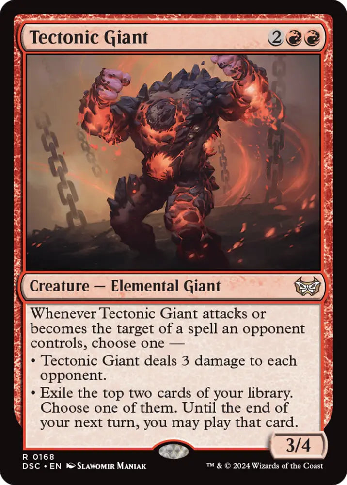 Tectonic Giant [Duskmourn: House of Horror Commander] - MTG Single