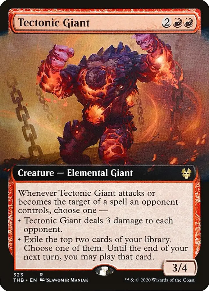 Tectonic Giant (Extended Art) [Theros Beyond Death] - MTG Single