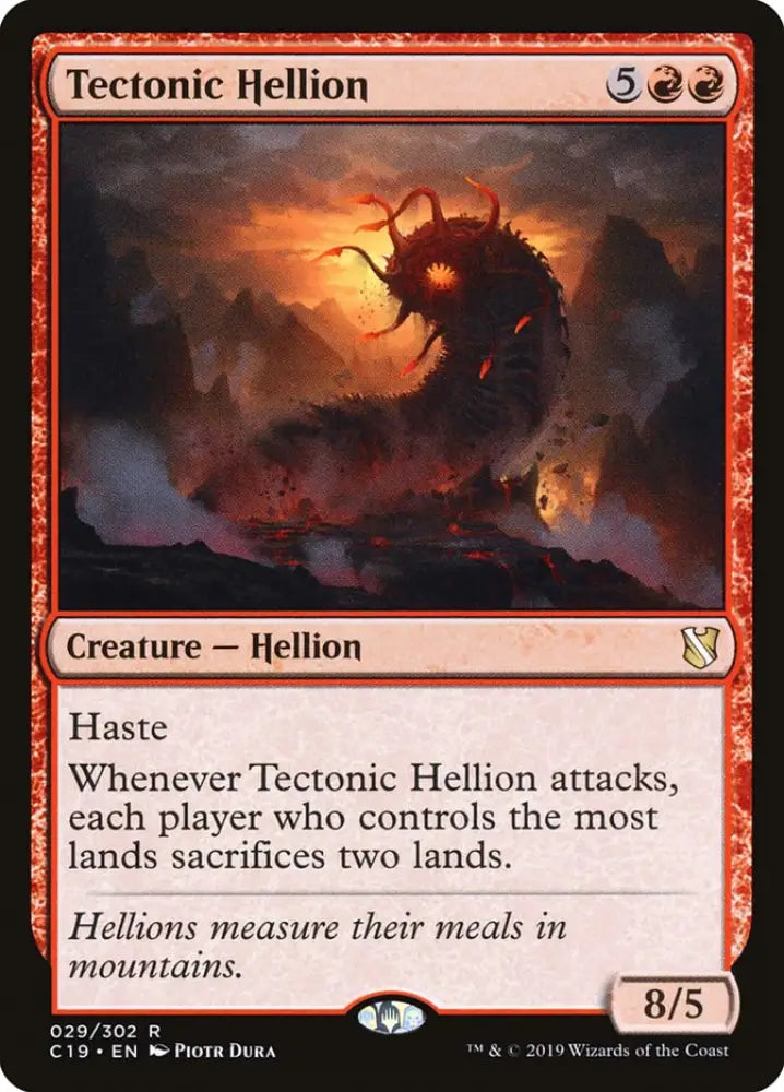Tectonic Hellion [Commander 2019] - MTG Single