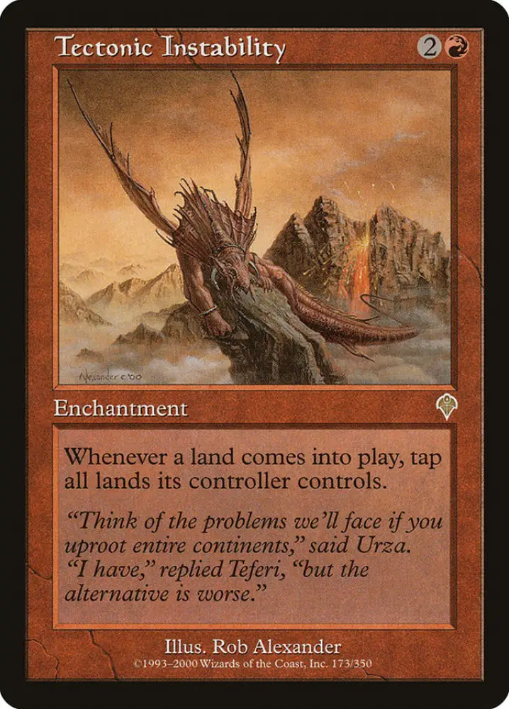 Tectonic Instability [Invasion] - MTG Single
