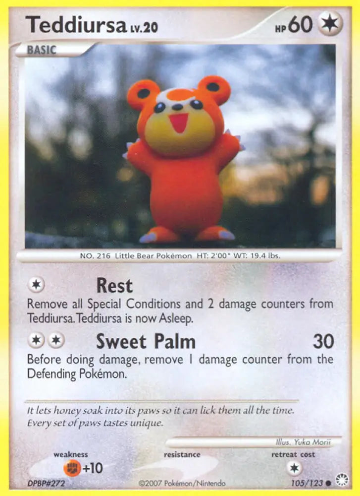 Teddiursa (105/123) [Diamond & Pearl: Mysterious Treasures] - Pokemon Single