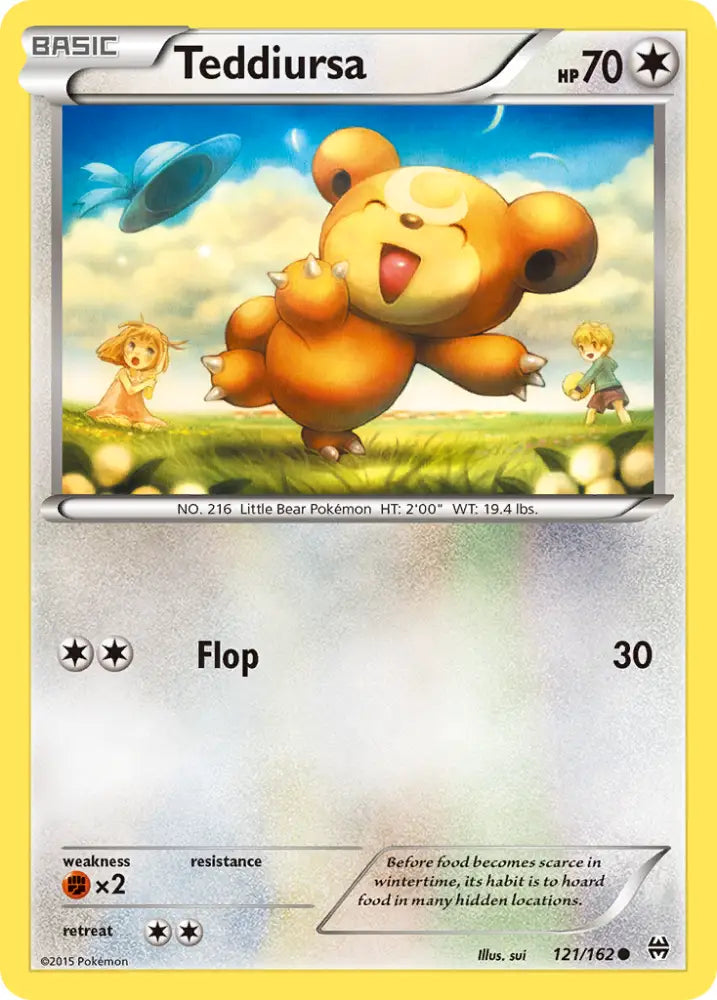 Teddiursa (121/162) [XY: BREAKthrough] - Pokemon Single