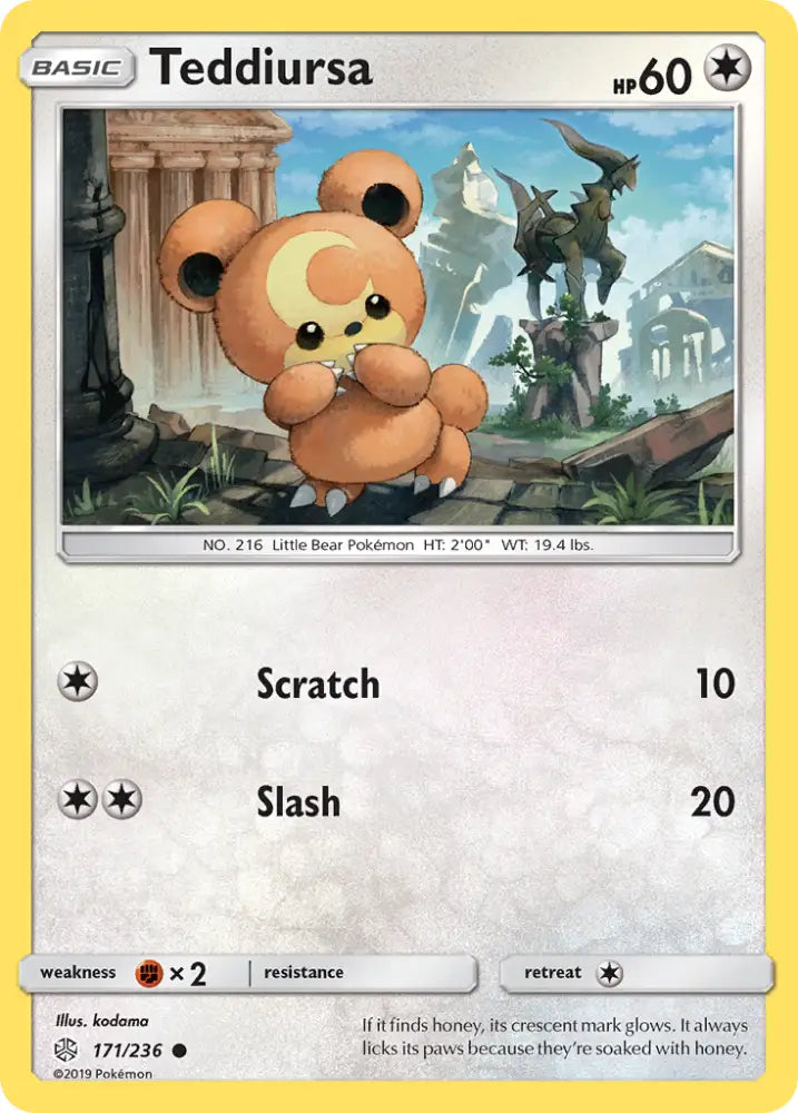 Teddiursa (171/236) [Sun & Moon: Cosmic Eclipse] - Pokemon Single