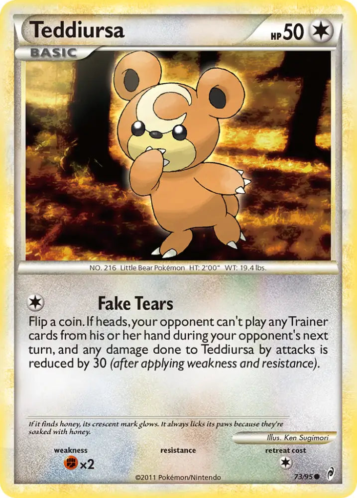 Teddiursa (73/95) [HeartGold & SoulSilver: Call of Legends] - Pokemon Single
