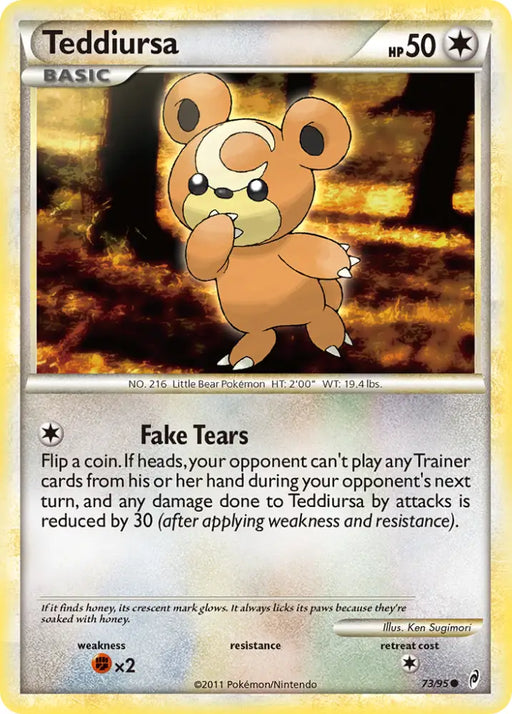 Teddiursa (73/95) [HeartGold & SoulSilver: Call of Legends] - Pokemon Single