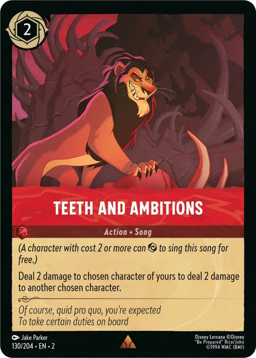Teeth and Ambitions (130/204) [Rise of the Floodborn] - Lorcana Single