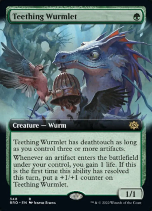 Teething Wurmlet (Extended Art) [The Brothers’ War] - MTG Single