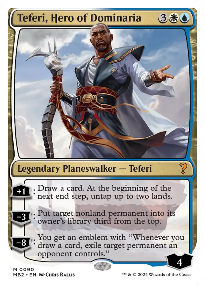 Teferi Hero of Dominaria (White Border) [Mystery Booster 2] - MTG Single
