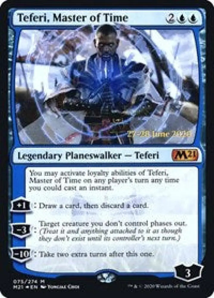 Teferi, Master of Time (75) [Prerelease Cards]