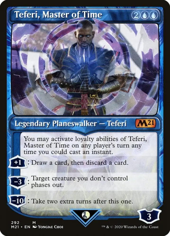 Teferi Master of Time (Showcase) (292) [Core Set 2021] - MTG Single